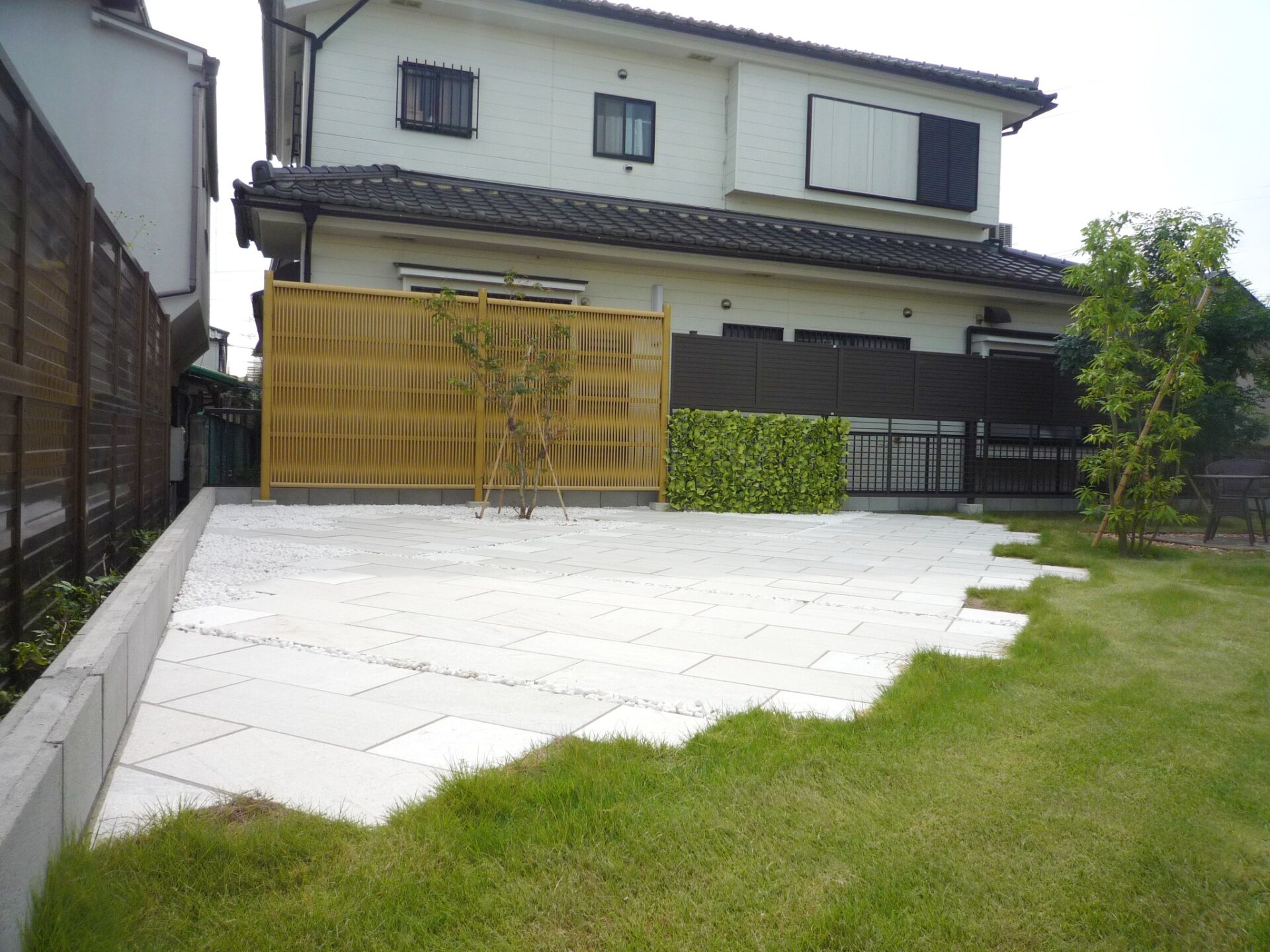 上尾市 和と洋のバランスが絶妙なプライベートガーデンの和な庭