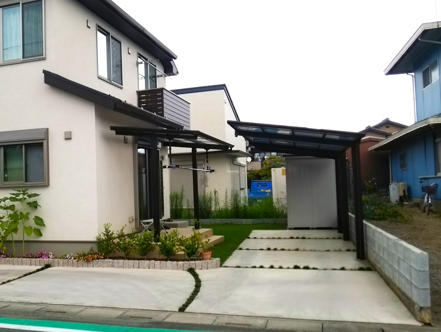 熊谷市のナチュラルな新築外構