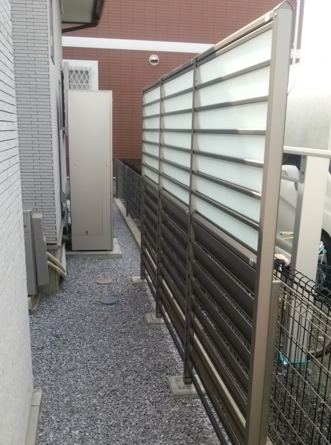 本庄市のシンプルモダンな新築外構