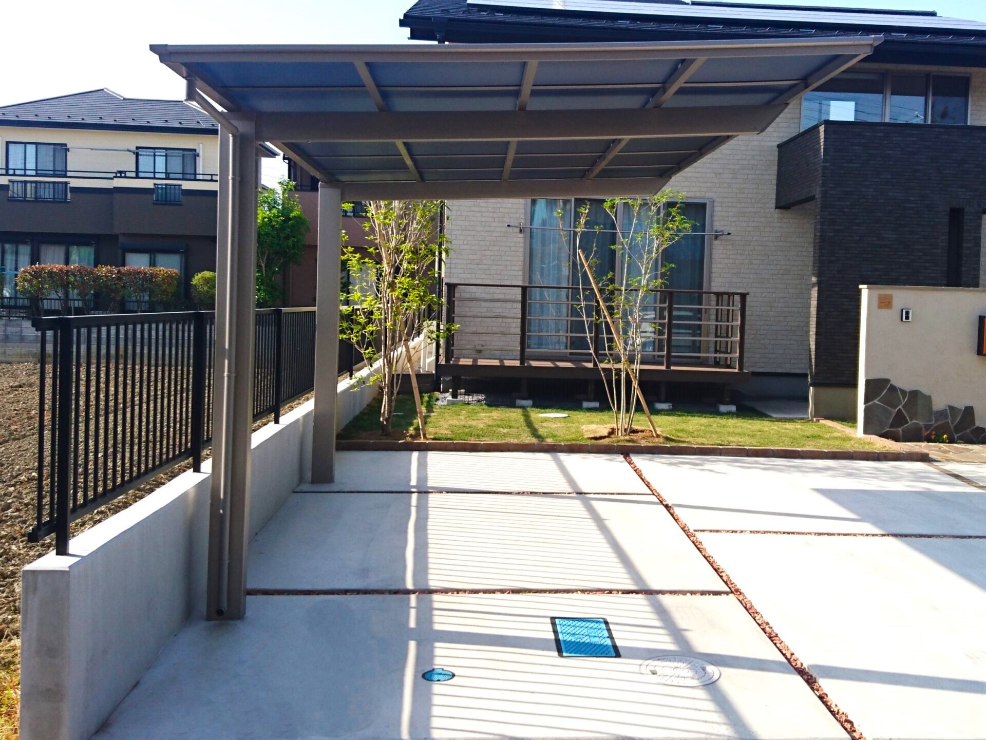 鴻巣市のナチュラルな新築外構