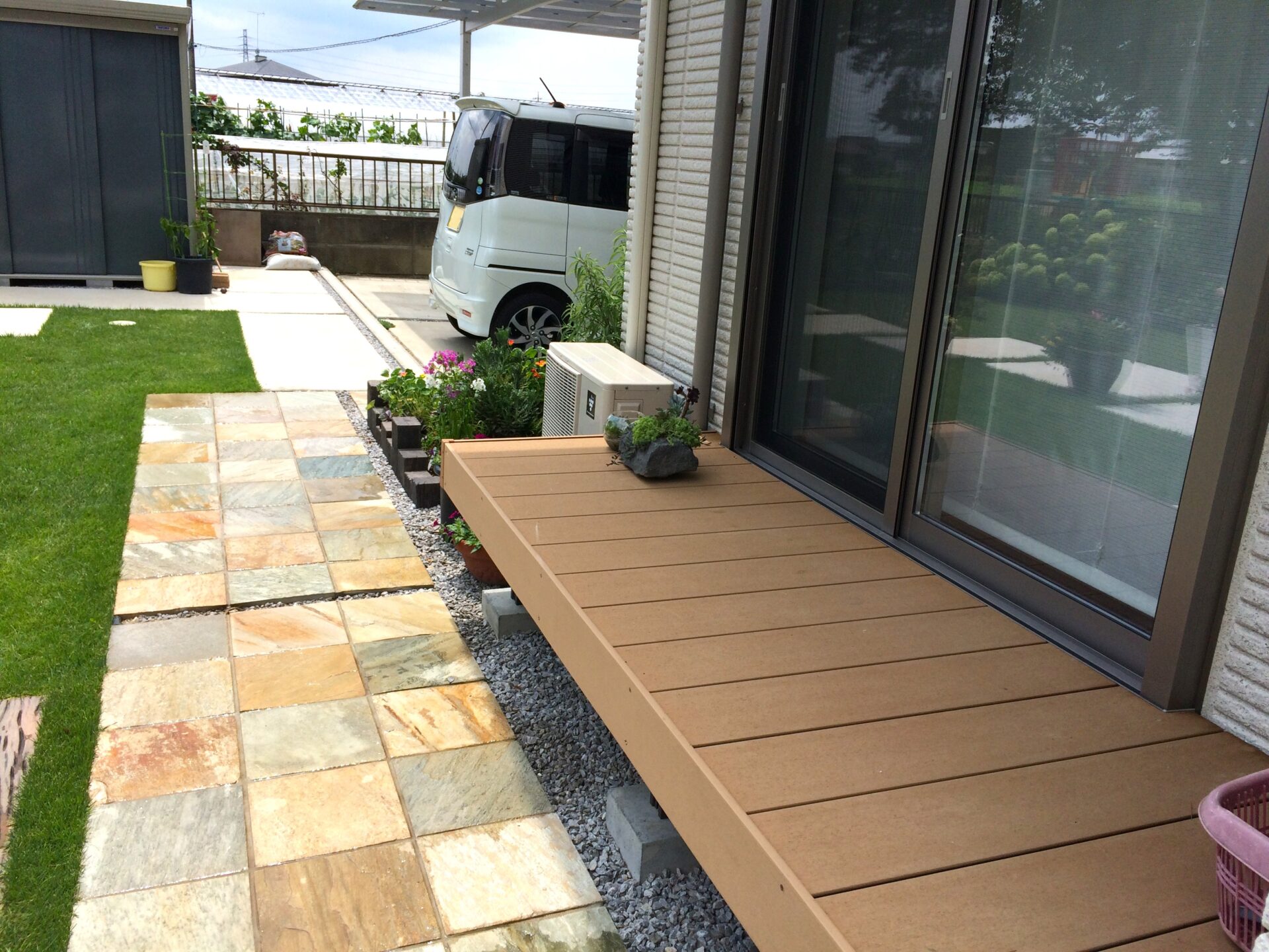 行田市のお庭のリフォーム、ナチュラルスタイル