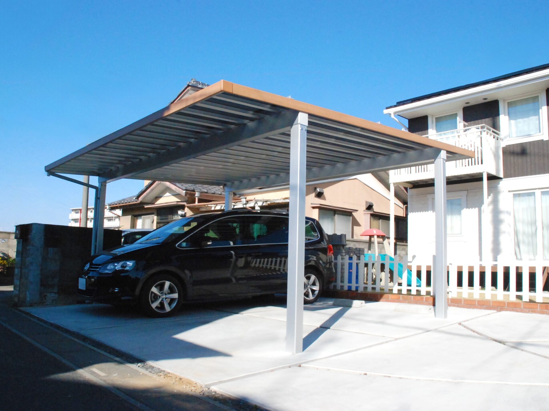 羽生市のナチュラルカントリーな新築外構