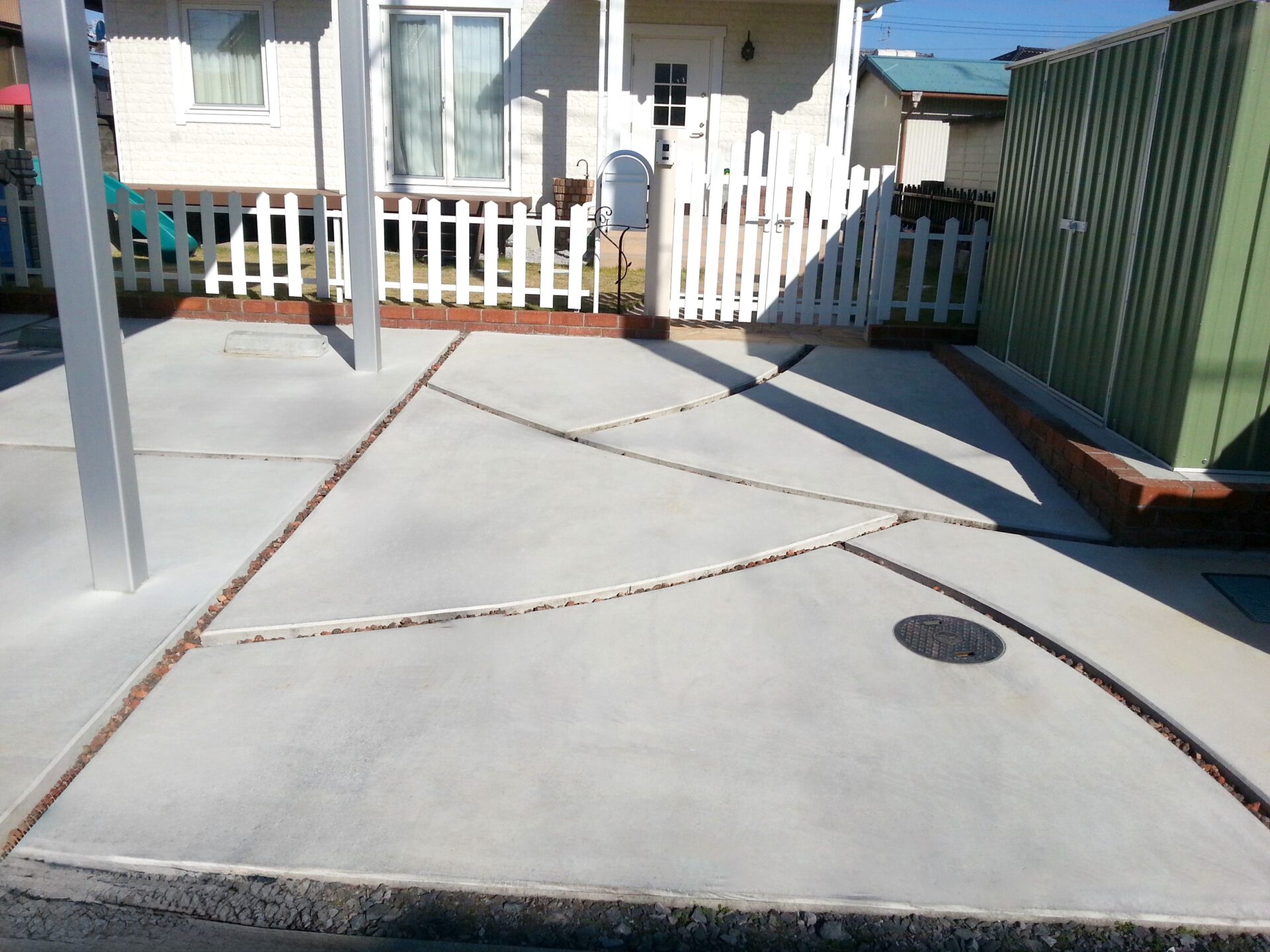 羽生市のナチュラルカントリーな新築外構