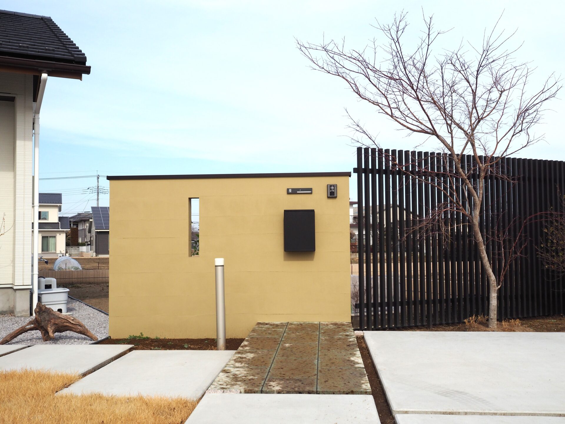 熊谷市の和モダンな新築外構