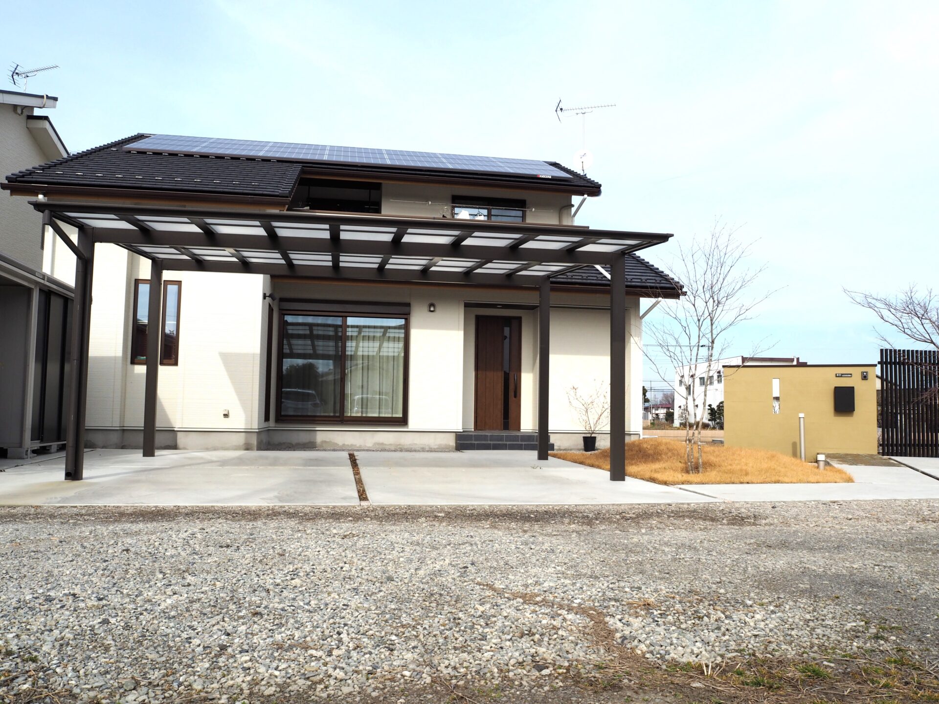 熊谷市の和モダンな新築外構