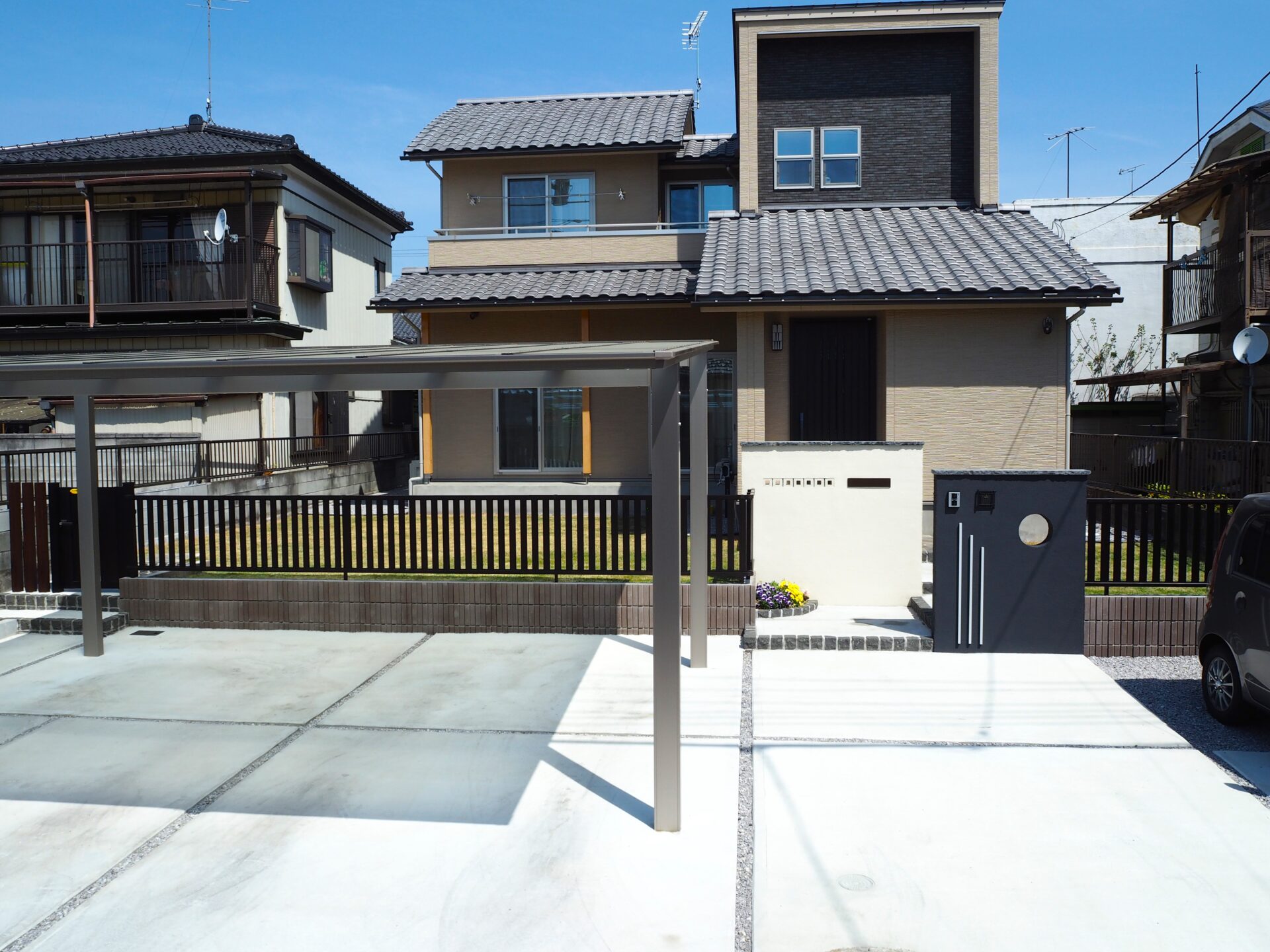 羽生市の和モダンな新築外構