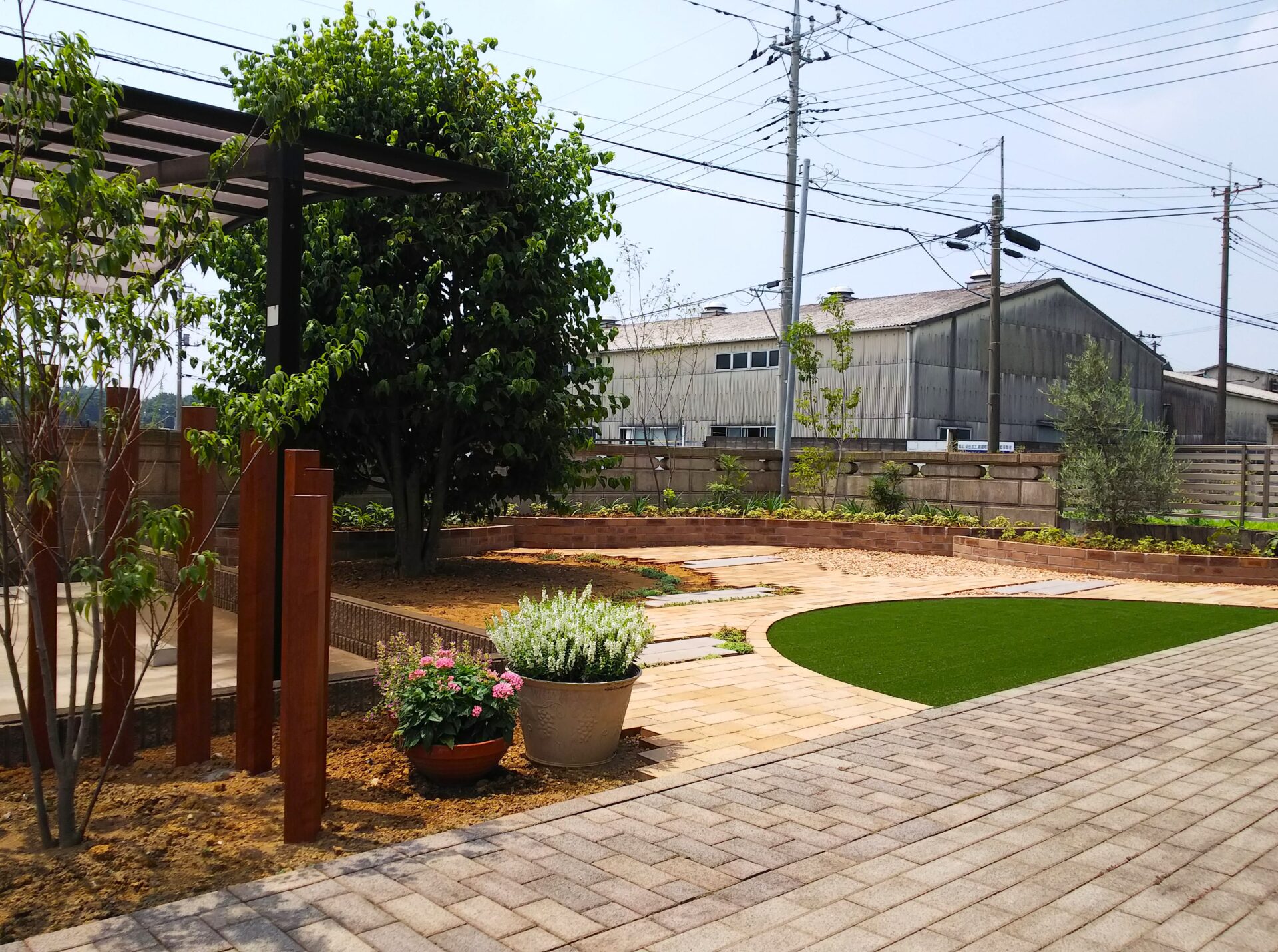 羽生市のお庭のリフォーム　ナチュラルスタイル