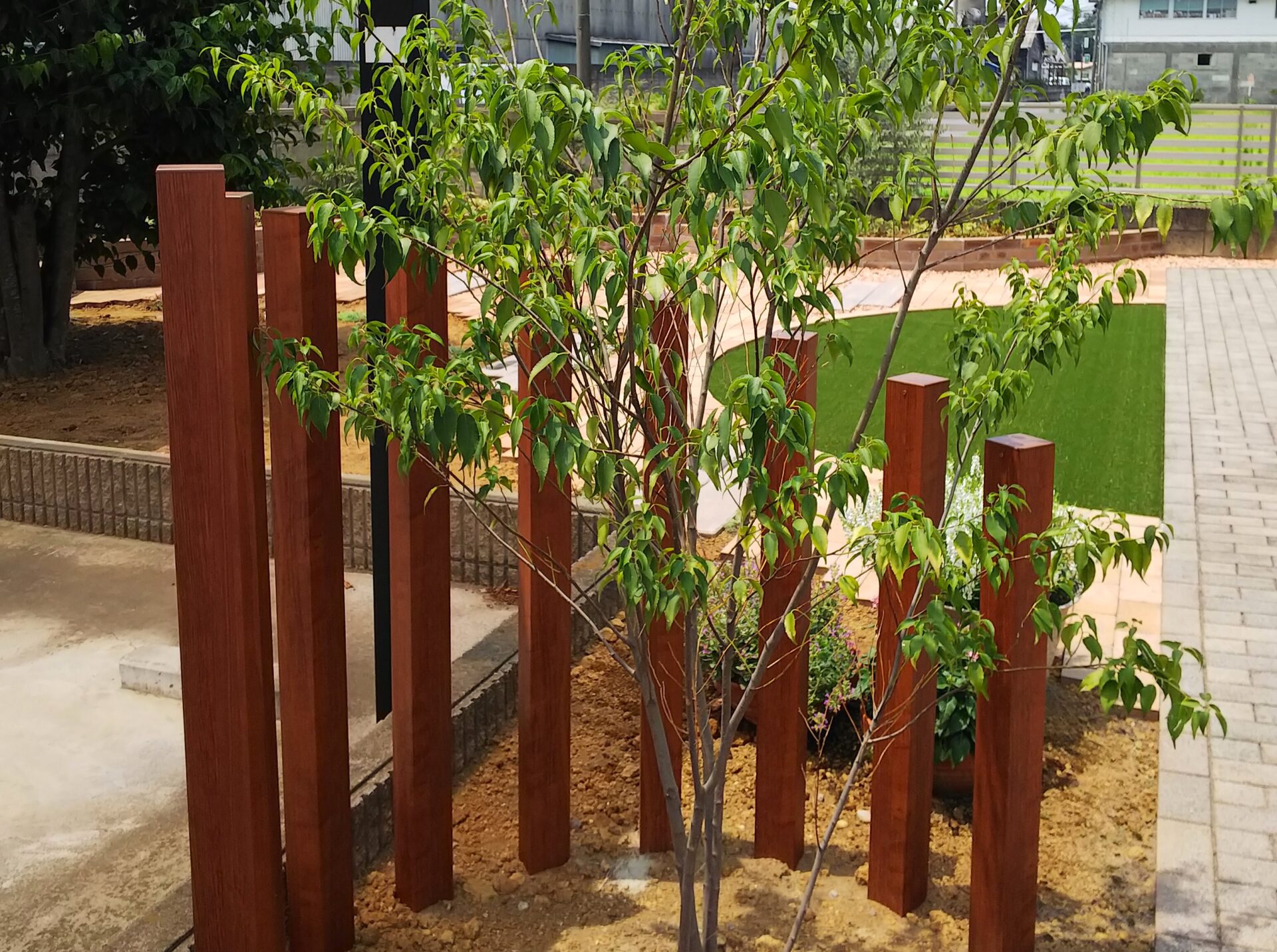 羽生市のお庭のリフォーム　ナチュラルスタイル