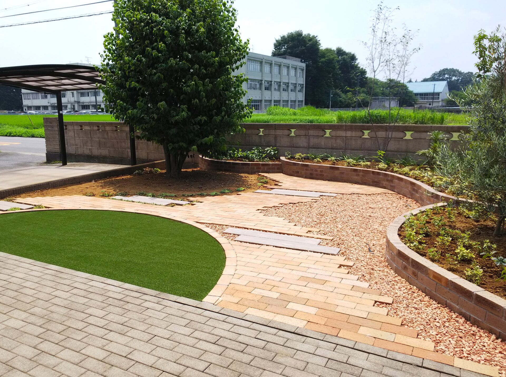 羽生市のお庭のリフォーム　ナチュラルスタイル