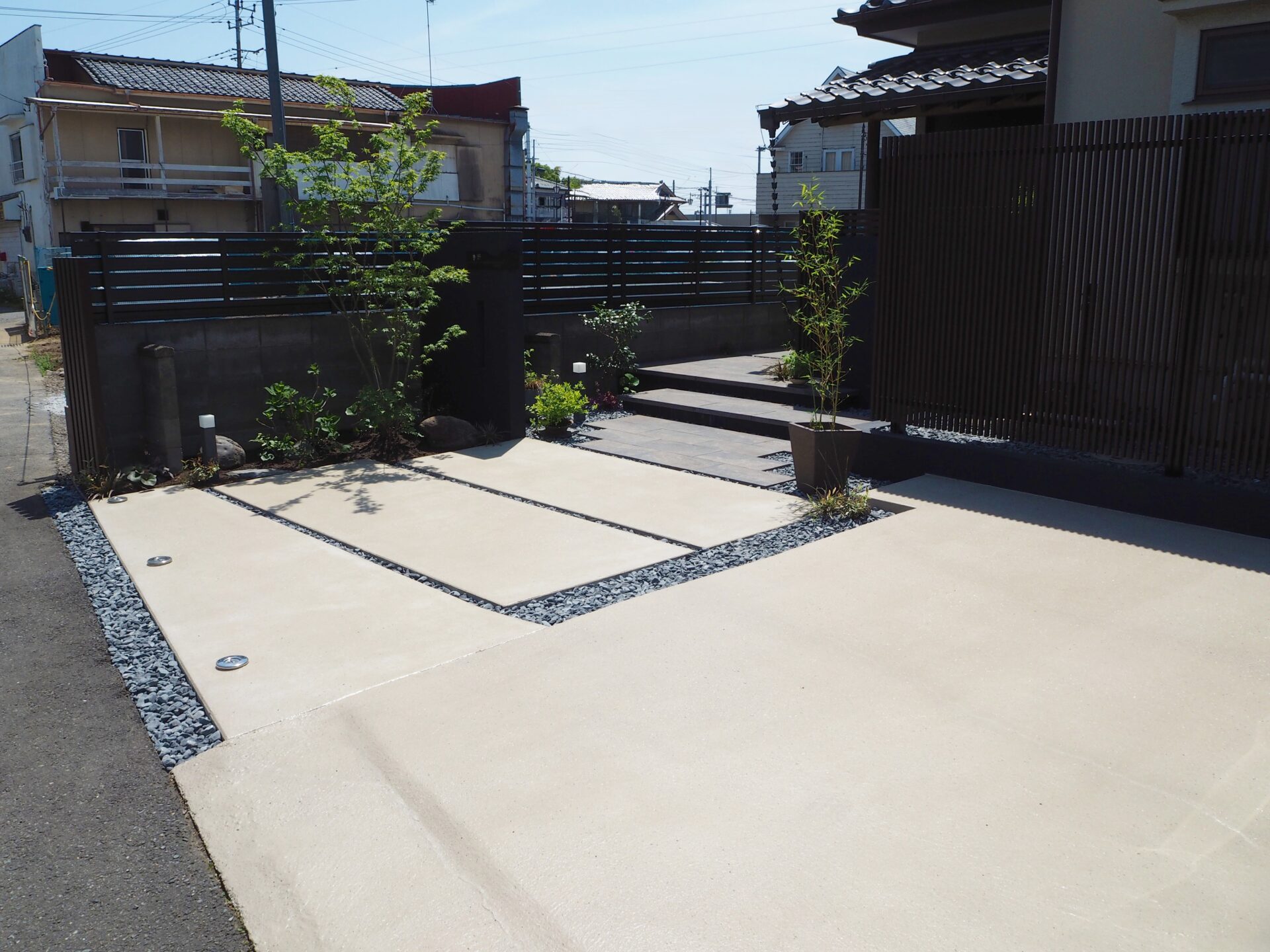 行田市 お庭のリフォーム 和モダンスタイル