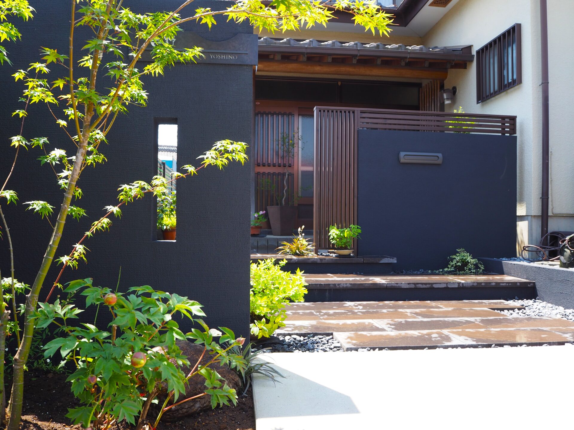 行田市 お庭のリフォーム 和モダンスタイル