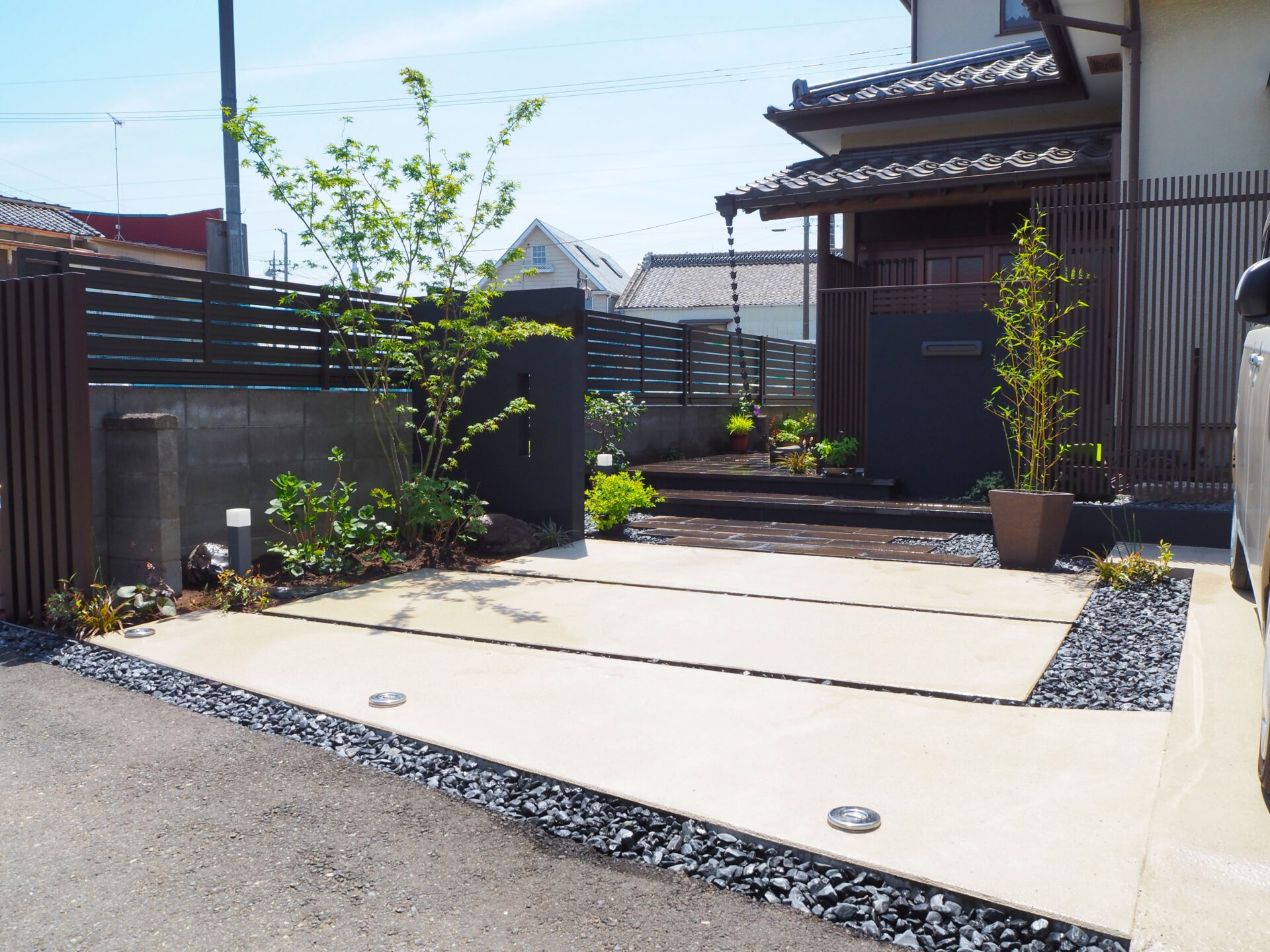 行田市 お庭のリフォーム 和モダンスタイル