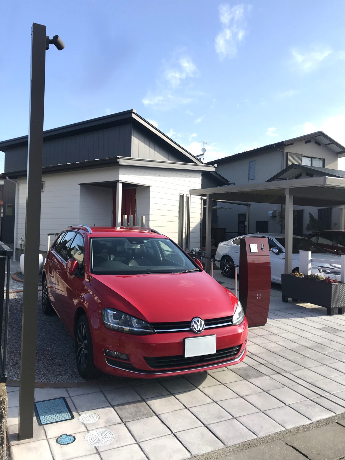 熊谷市のシンプルスタイルな新築外構