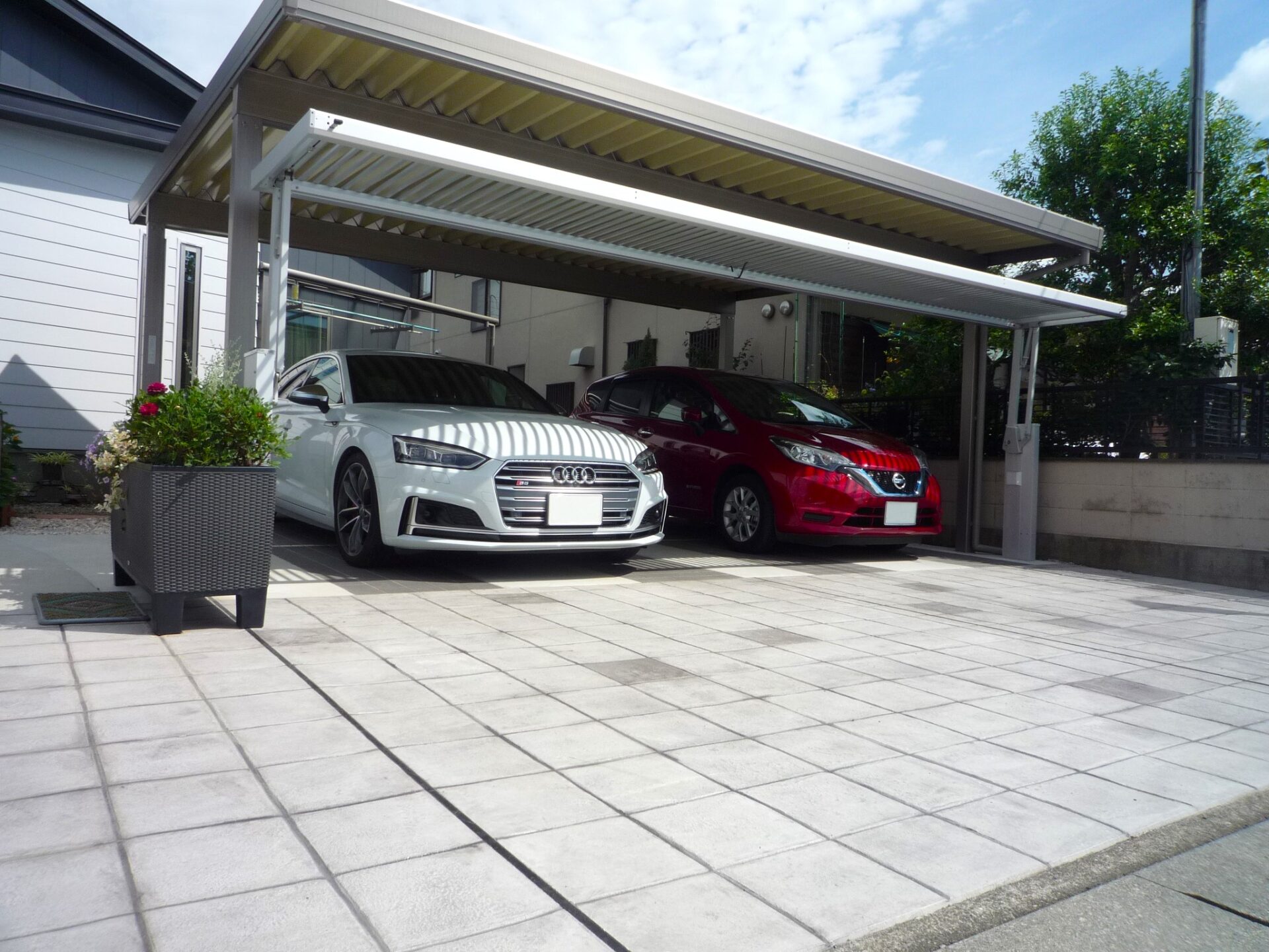 熊谷市のシンプルスタイルな新築外構