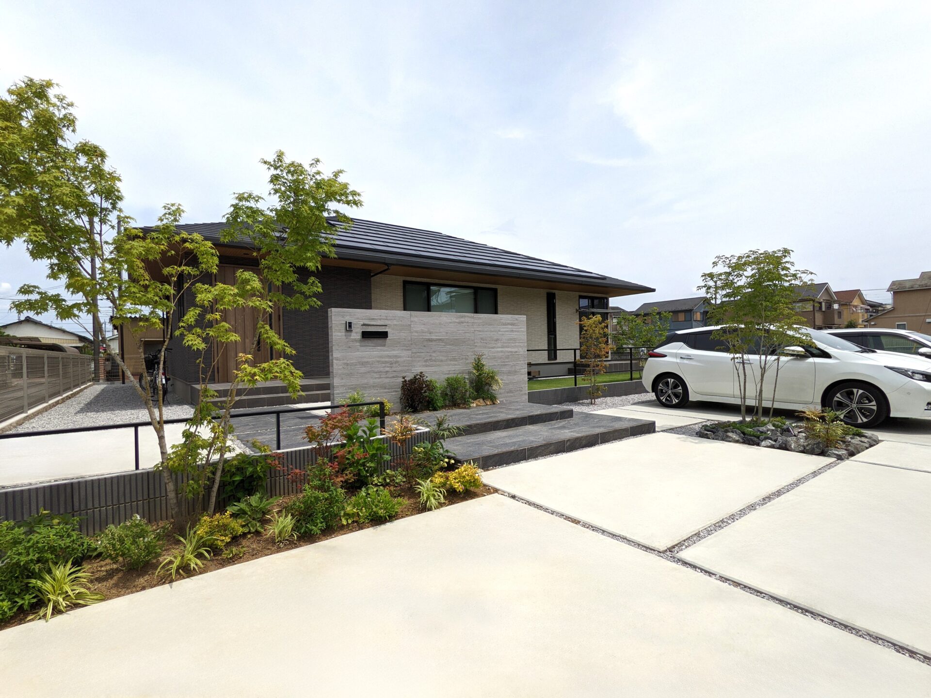 加須市の和モダン外構