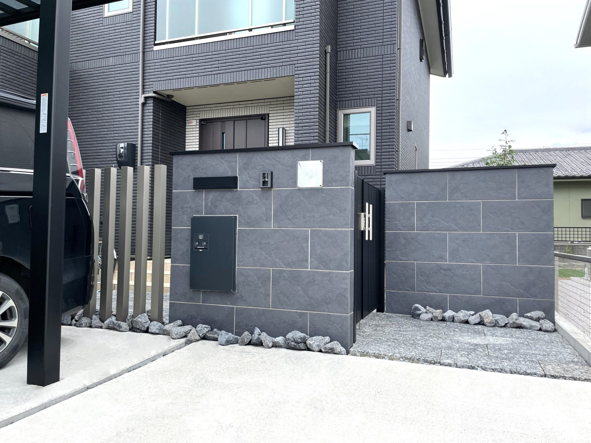 熊谷市のシンプルモダン外構