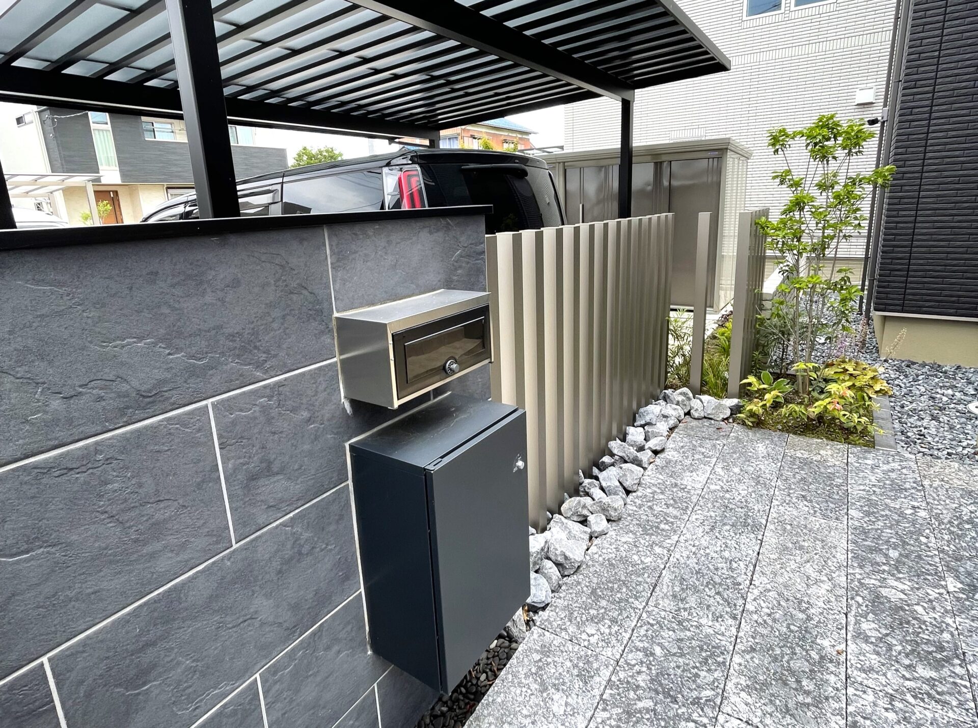 熊谷市のシンプルモダン外構