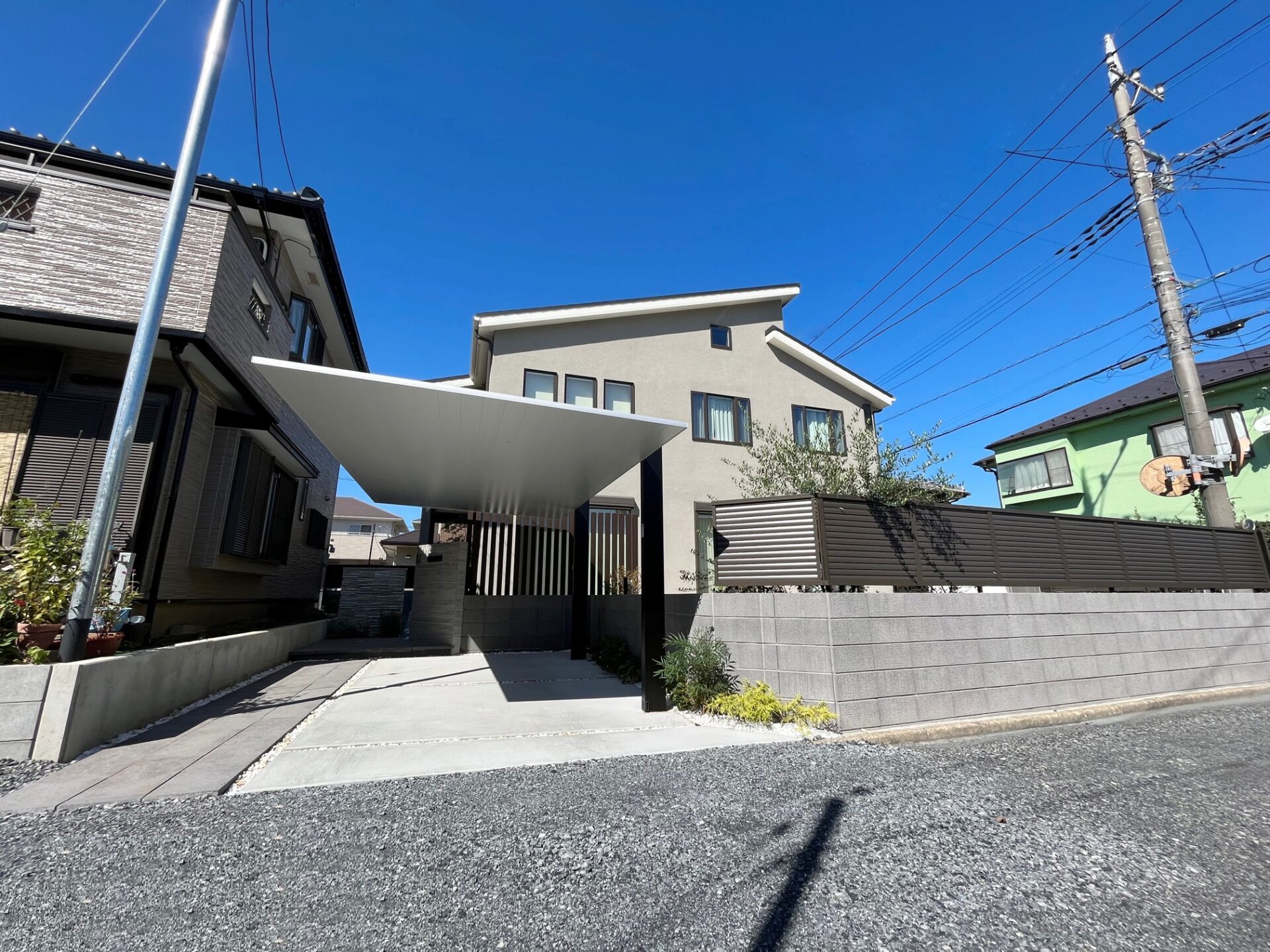 北本市の新築外構の施工事例