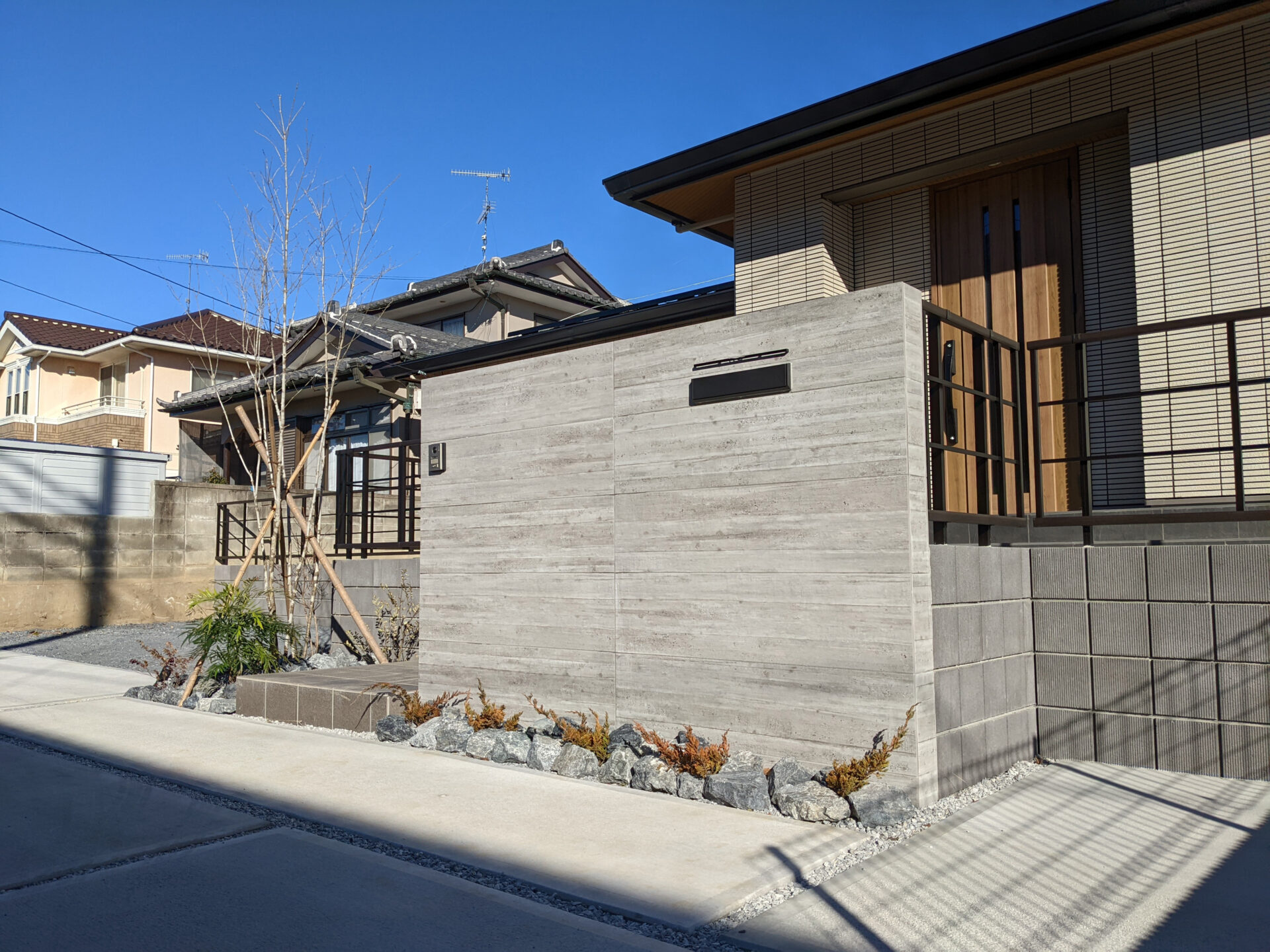 熊谷市の門柱の施工事例