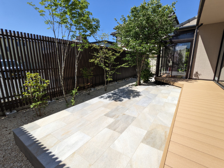 行田市の庭まわりの施工事例のアフター