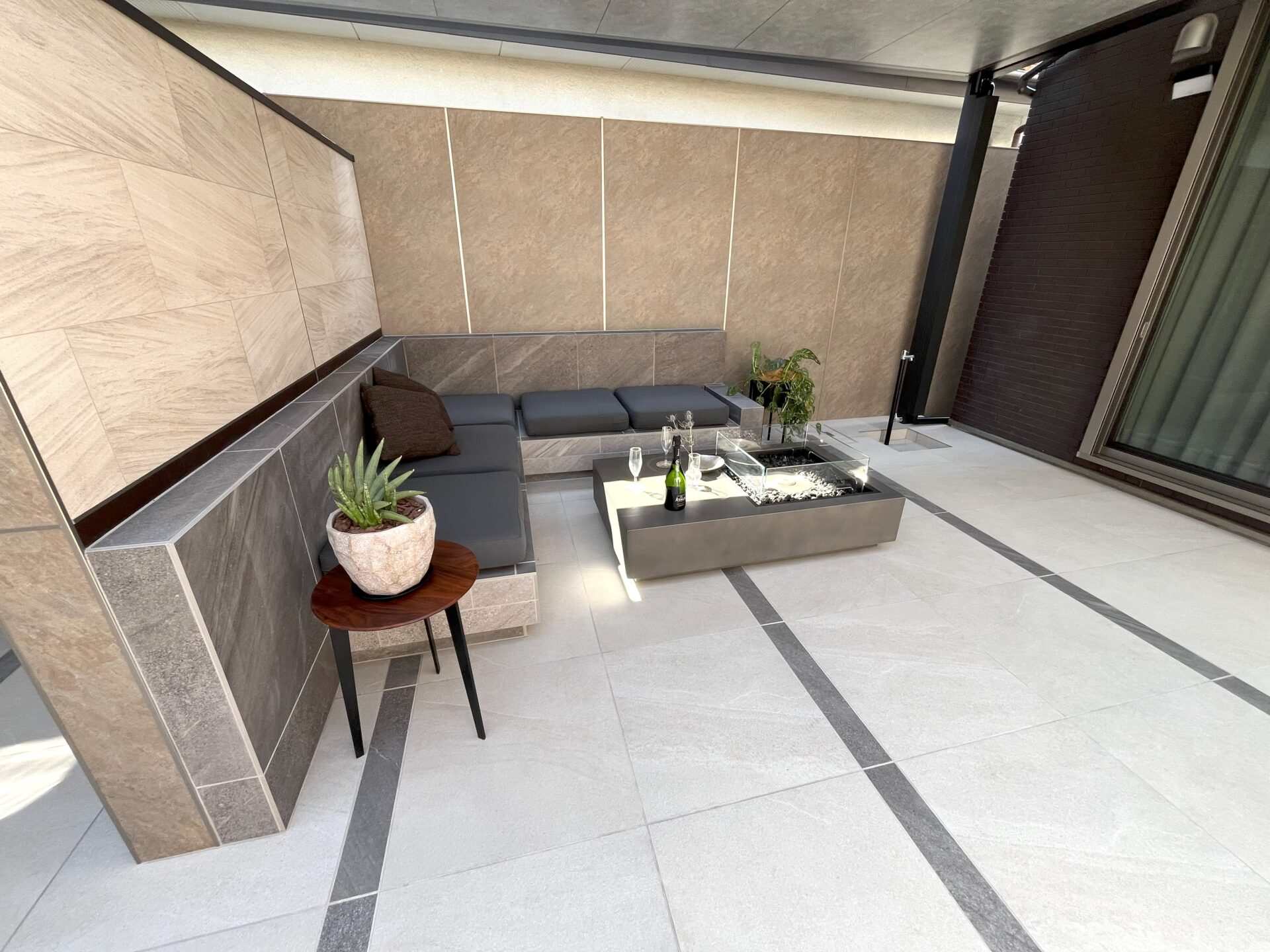 桶川市のアウトドアリビングの施工事例