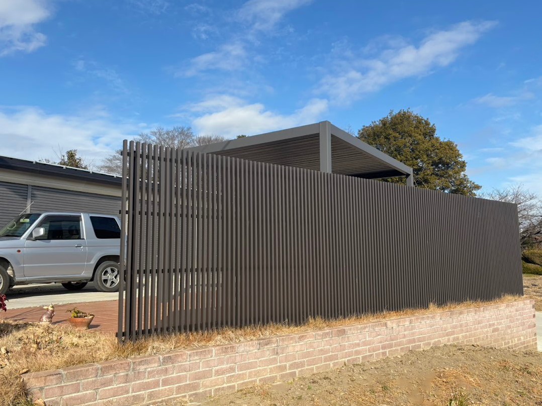 深谷市 アウトドアリビングのあるナチュラルスタイルな外構にお庭のリフォーム