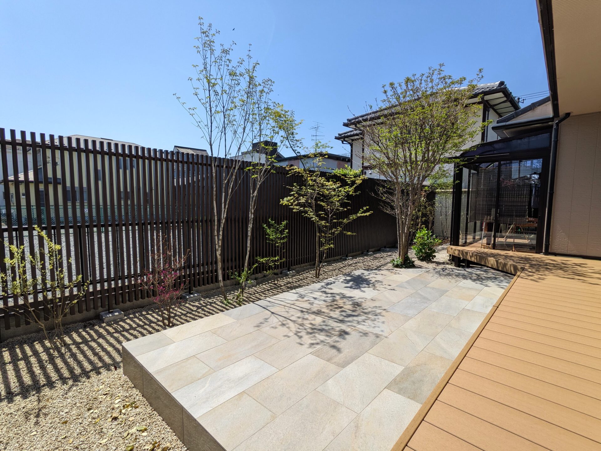 行田市の目隠しフェンスの施工事例