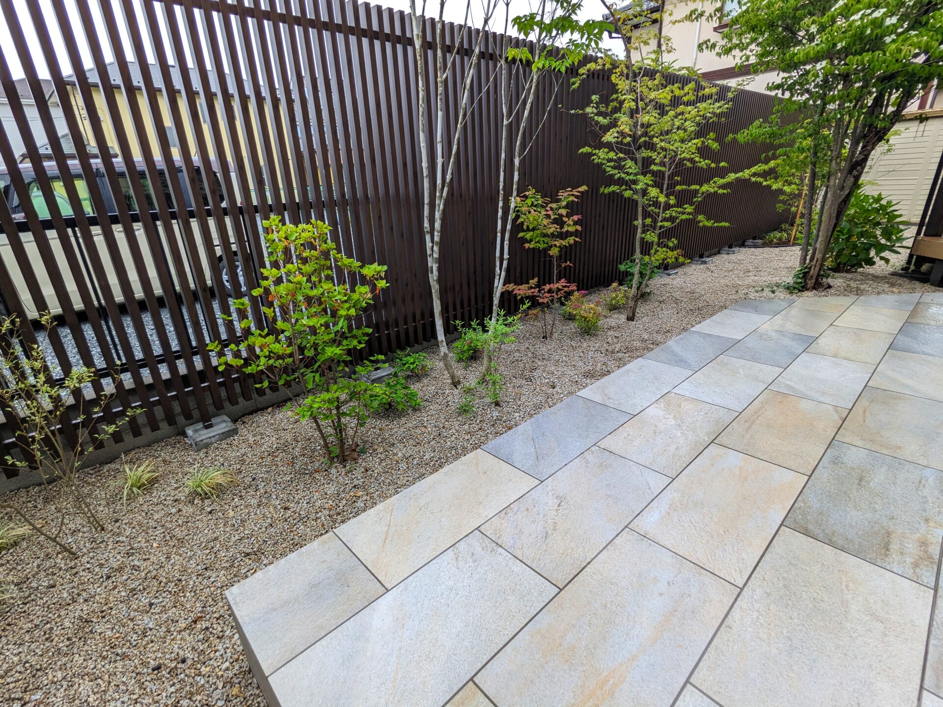 行田市の目隠しフェンスの施工事例