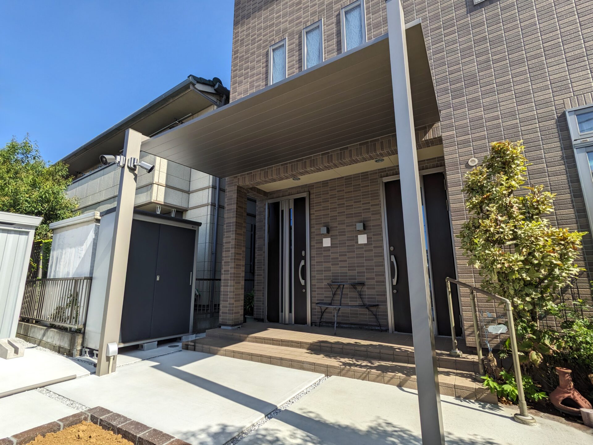 坂戸市のお庭のリフォ―ム、ナチュラルなクローズ外構