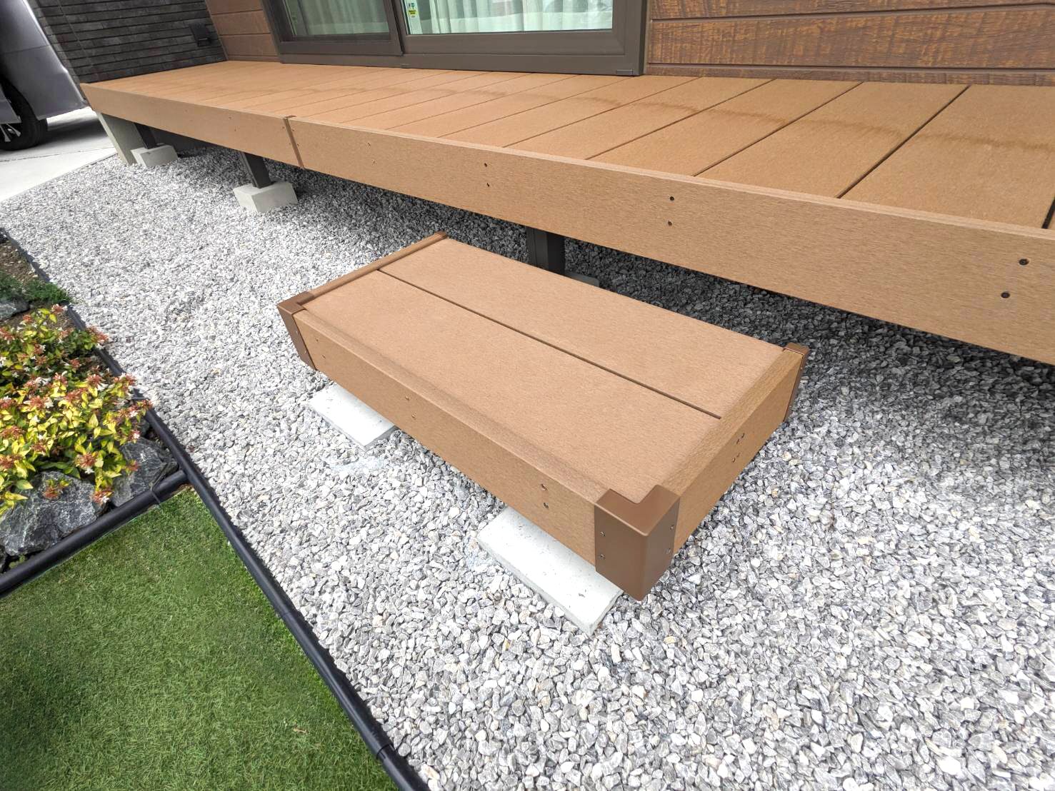 深谷市のシンプルモダンな新築外構