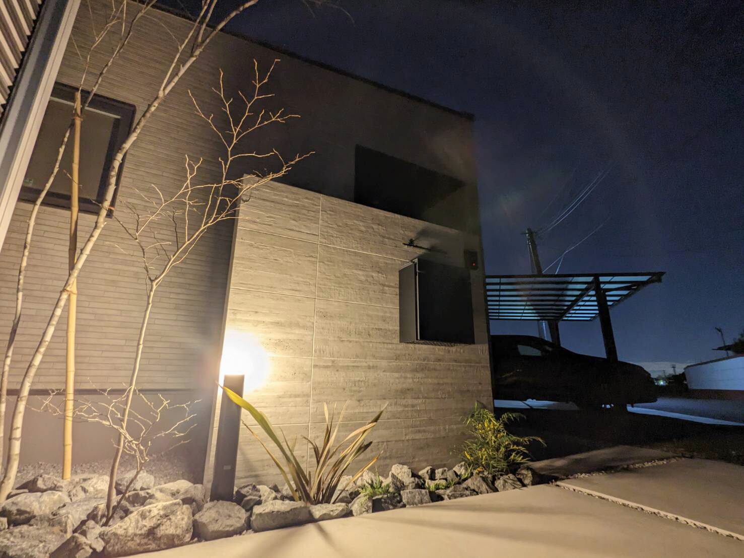 深谷市のシンプルモダンな新築外構