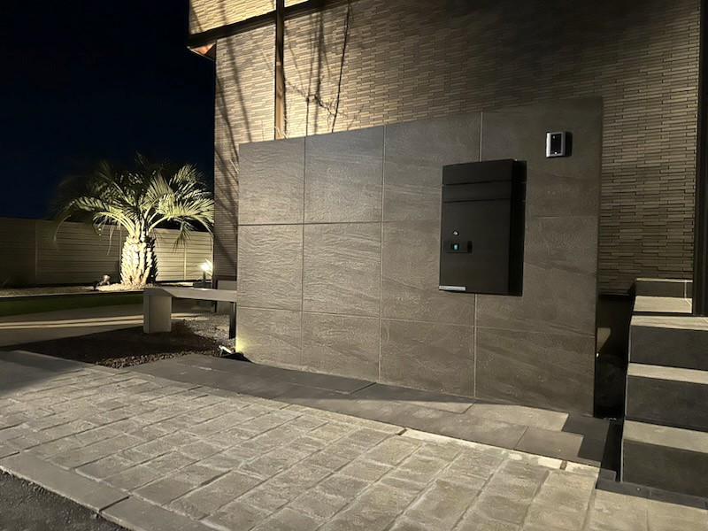 羽生市のアメリカンスタイルの新築外構