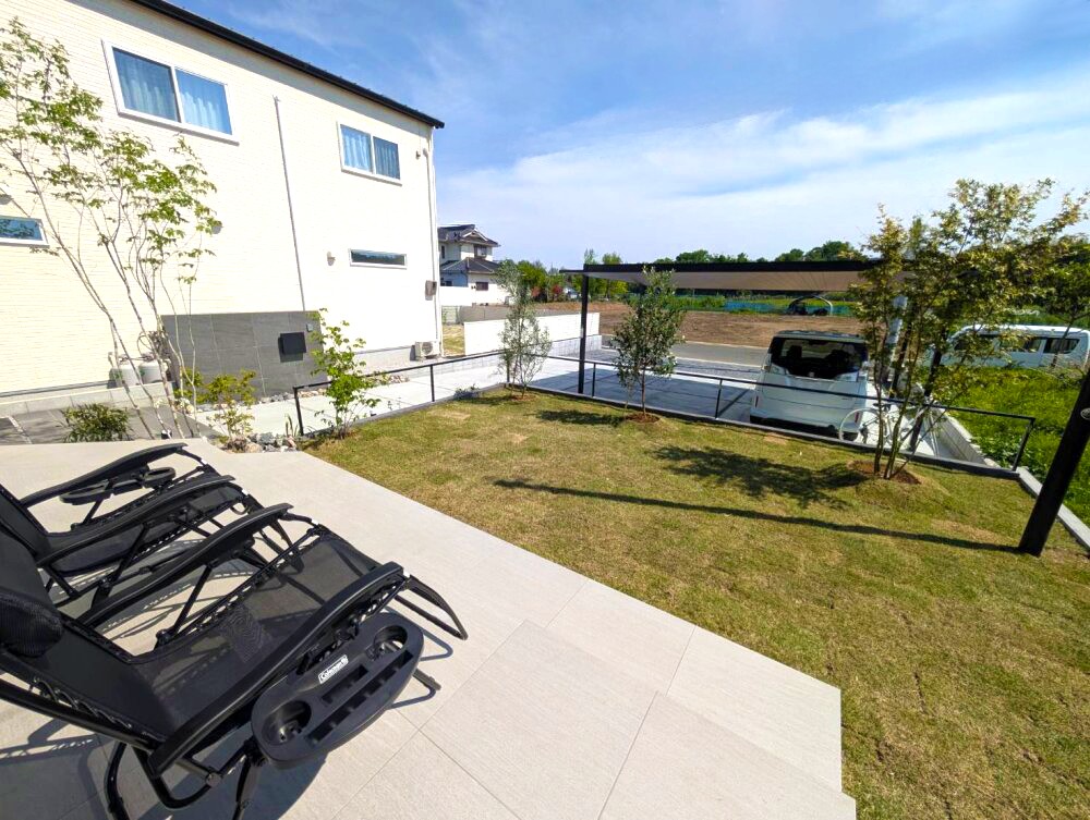 東松山市 建物に調和する上品でスマートなエクステリアのお庭