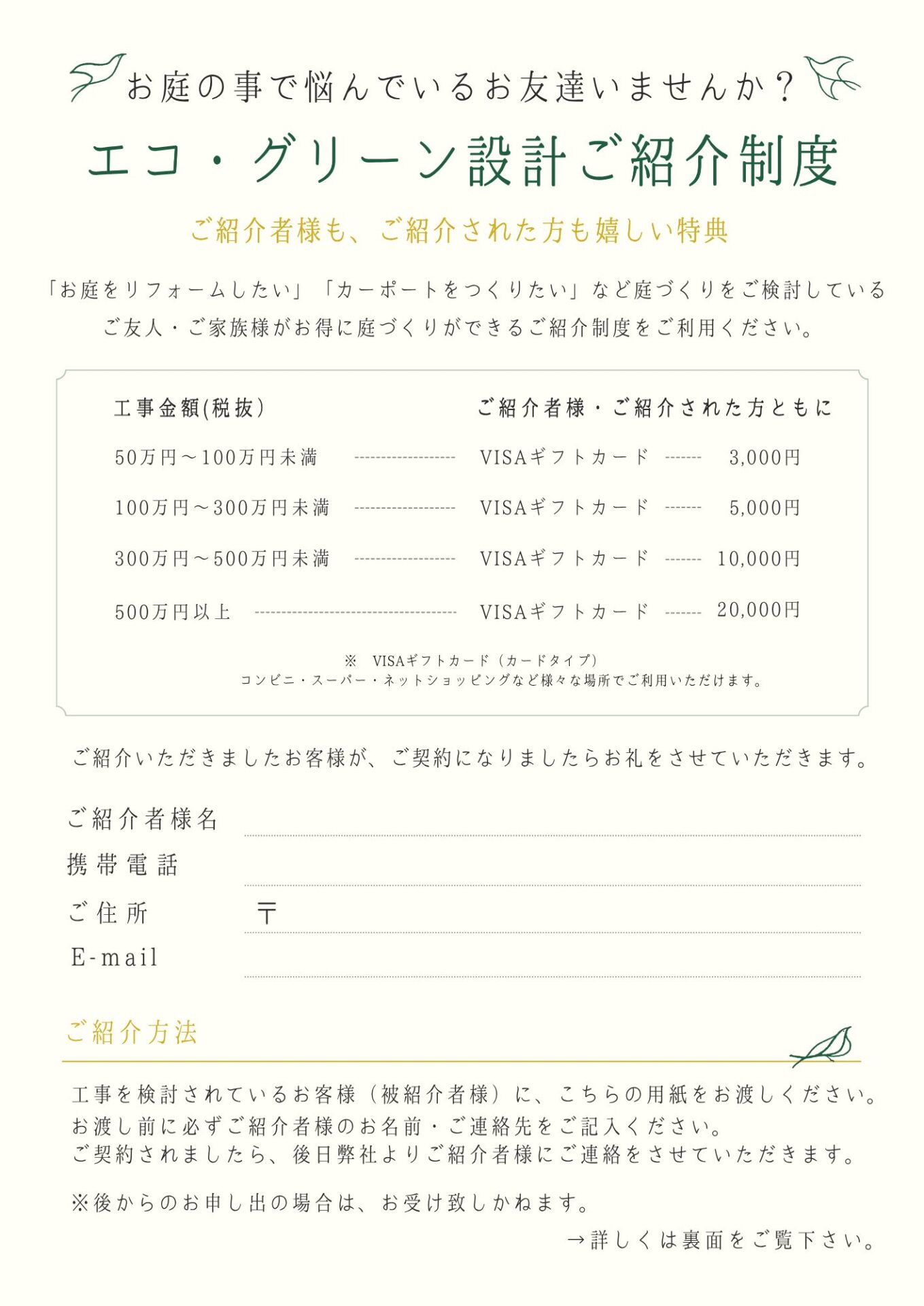 エコグリーン設計ご紹介キャンペーン2025